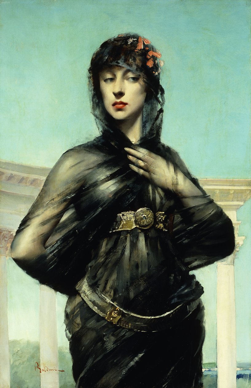Det sorte slør, af Giovanni Boldini
