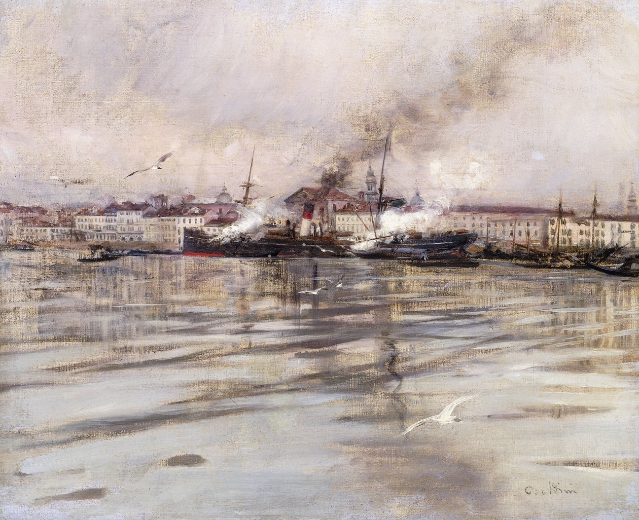 Udsigt over Venedig; Udsigt over Venedig, ca. 1895 af Giovanni Boldini