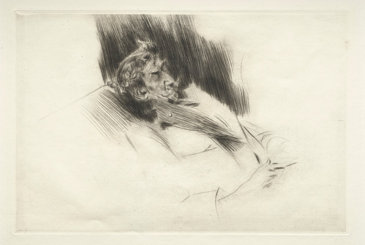 Whistler Sovende, 1897. af Giovanni Boldini