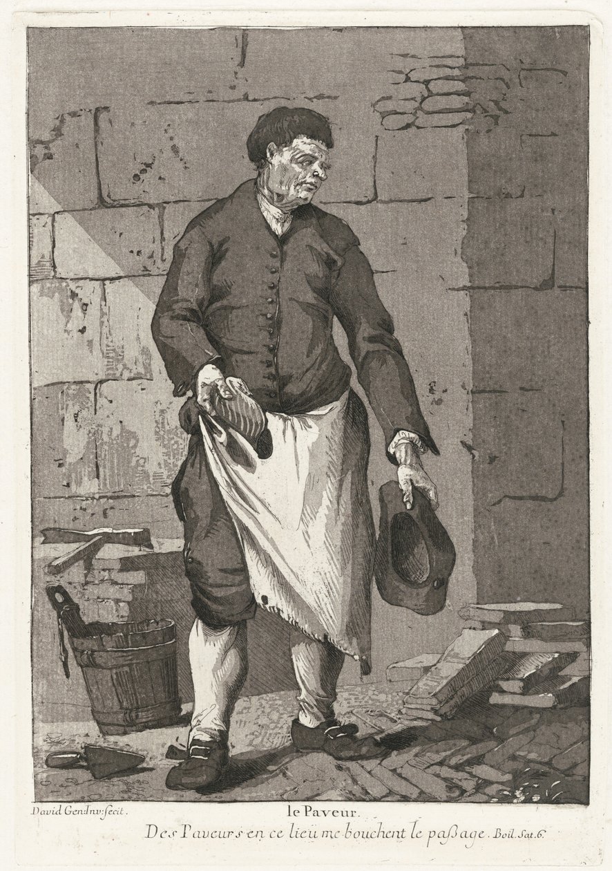 Le Paveur (vejbrolæggeren) af Giovanni David