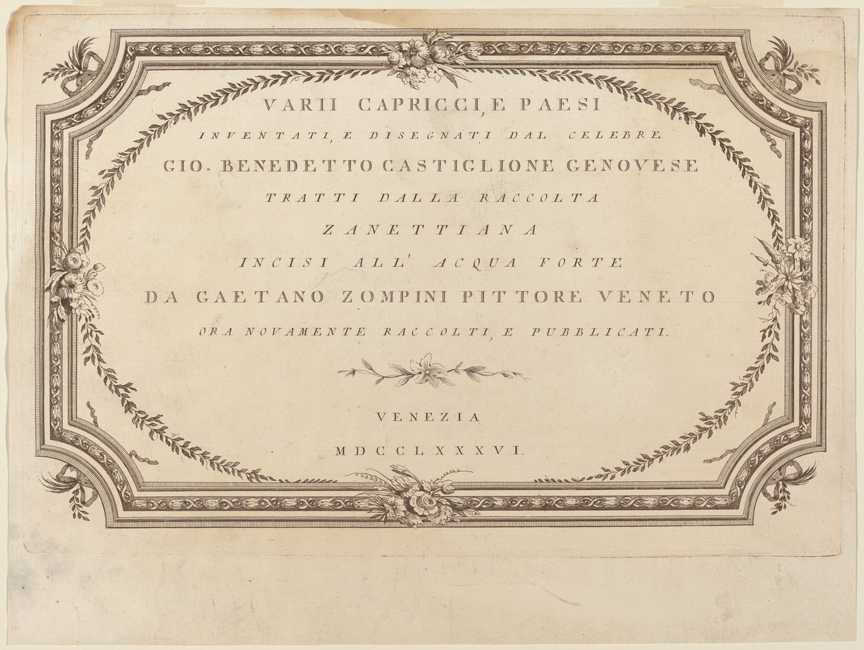 Frontispice af Giovanni De Pian