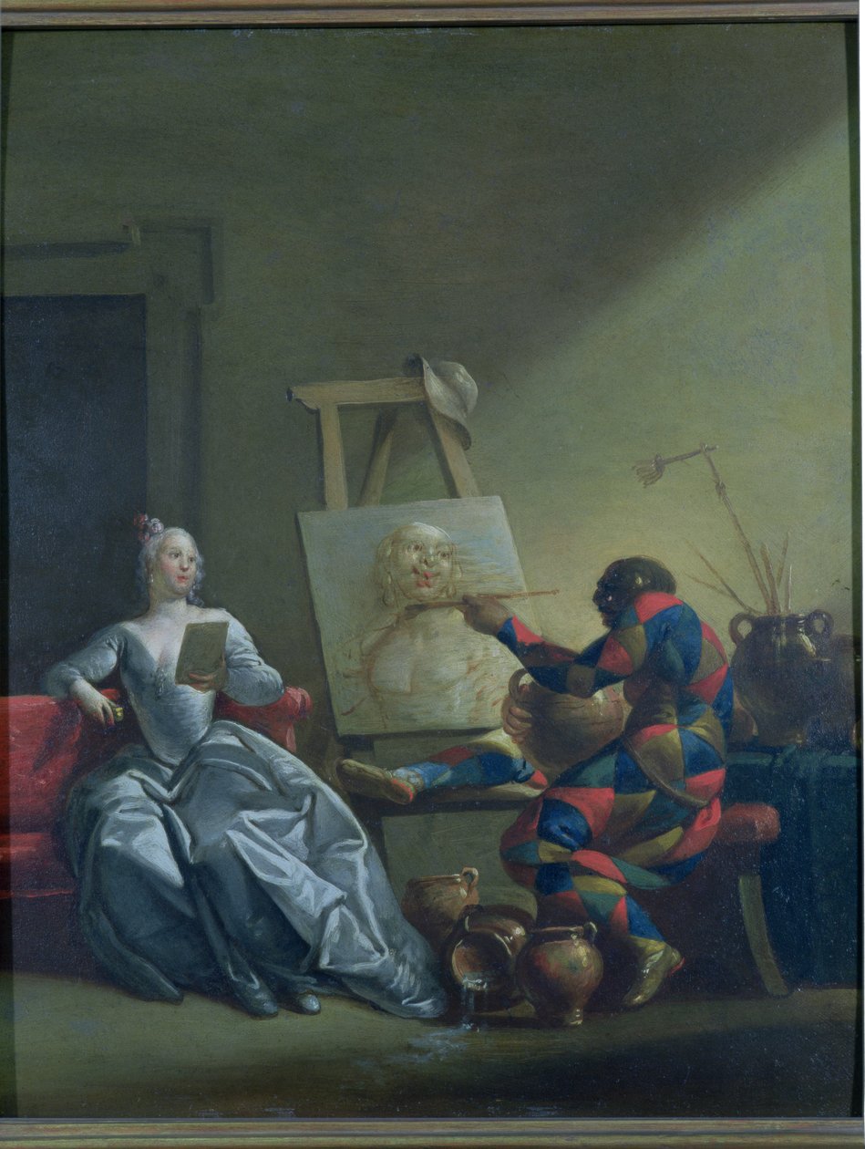Harlekinmaleren, ca. 1742 af Giovanni Domenico Ferretti