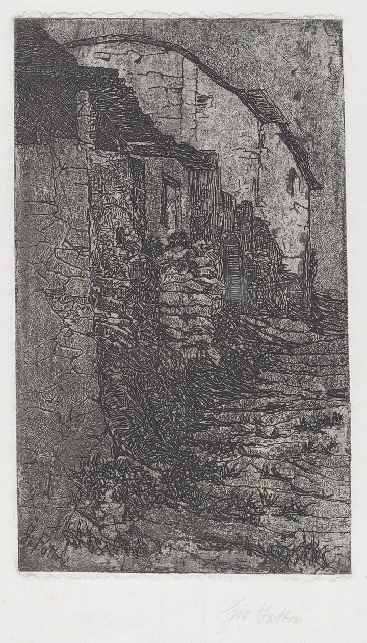 Bauco nær Rom [Bauco nær Rom] af Giovanni Fattori