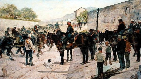 Militære øvelser af Giovanni Fattori