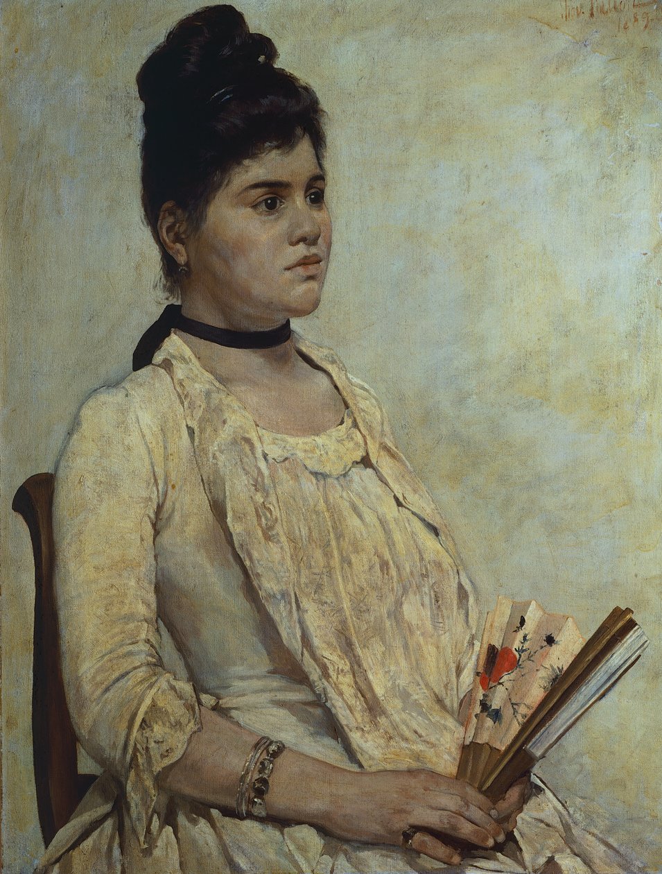 Portræt af steddatter Giulia Marinelli af Giovanni Fattori