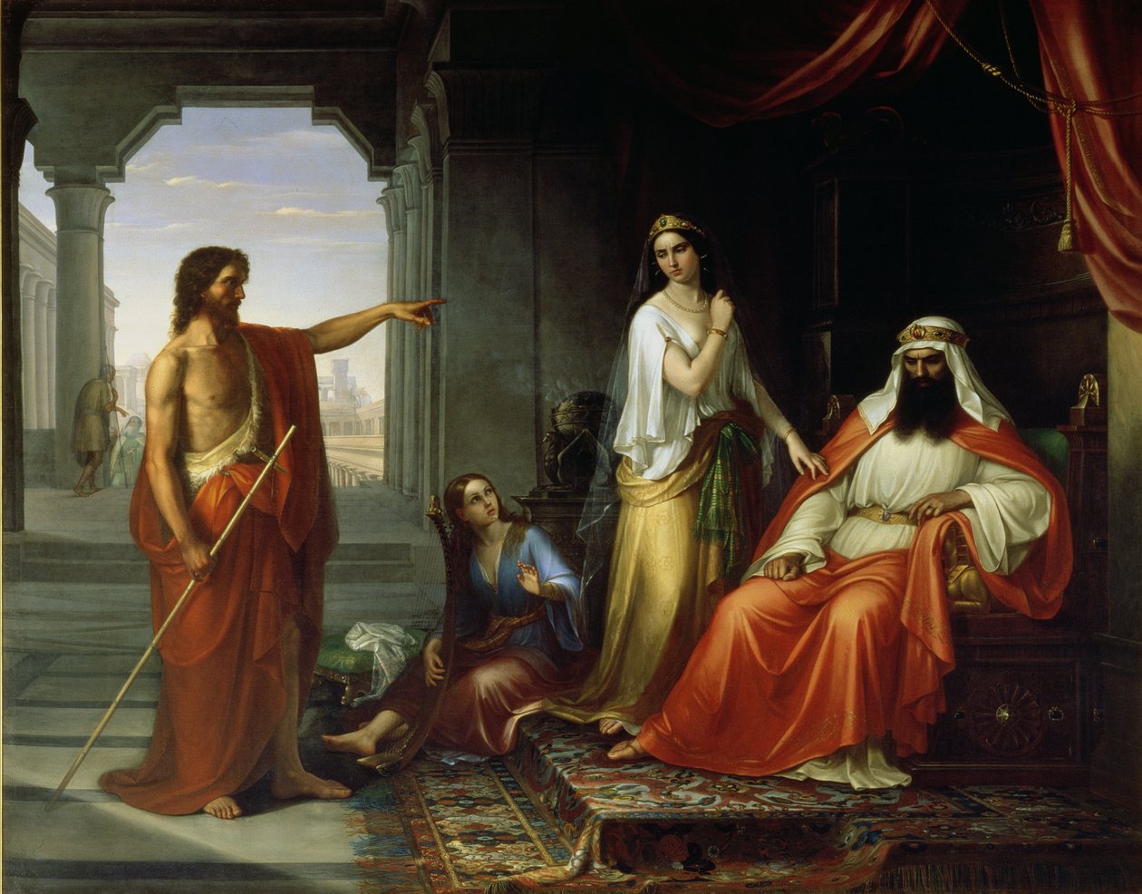 Johannes Døberen irettesætter Herodes af Giovanni Fattori