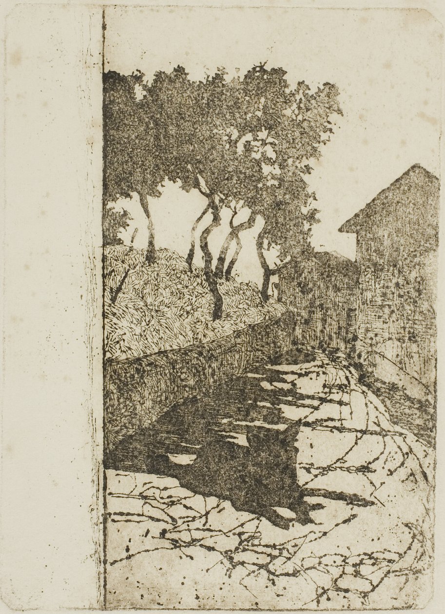 Den sorte hund af Giovanni Fattori