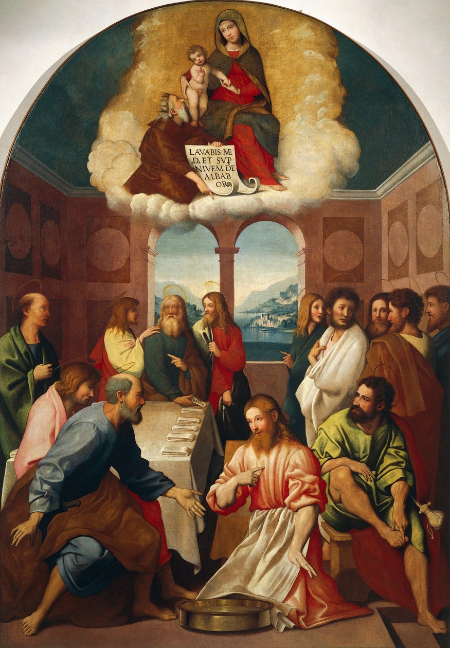 Vask af fødderne af Giovanni Francesco Caroto