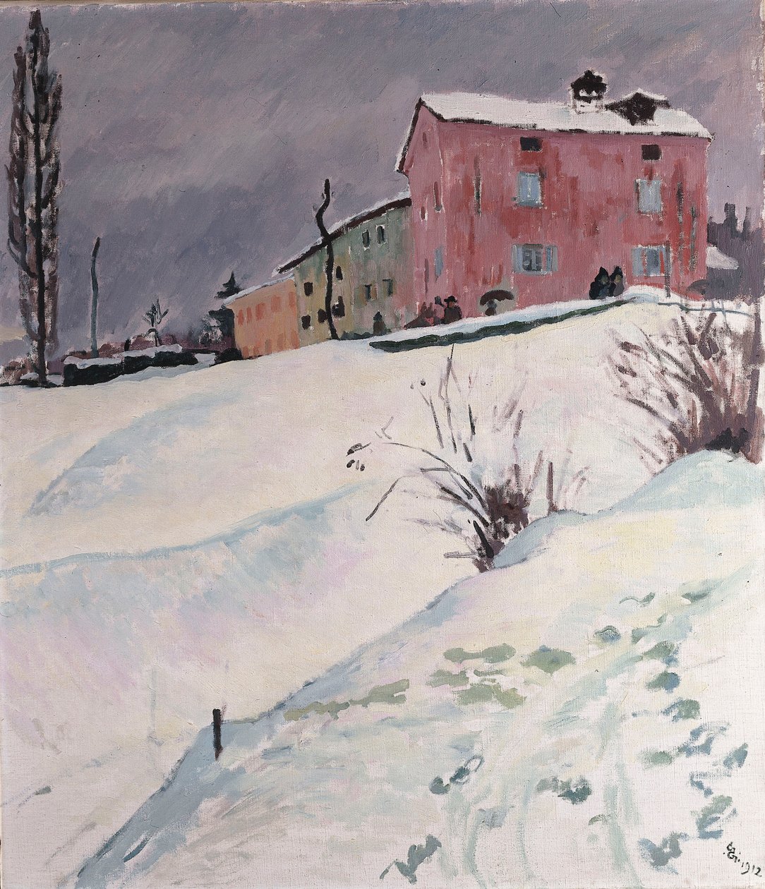 Det røde hus, 1912 af Giovanni Giacometti