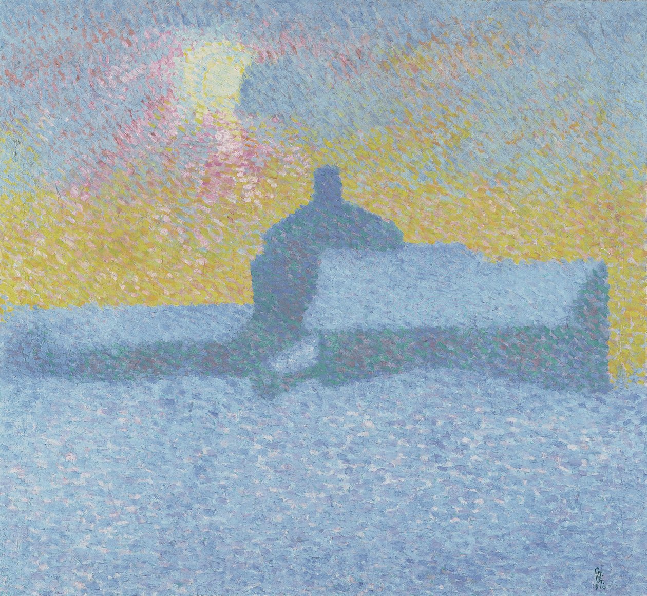Vintertåge Vinter i Maloja af Giovanni Giacometti