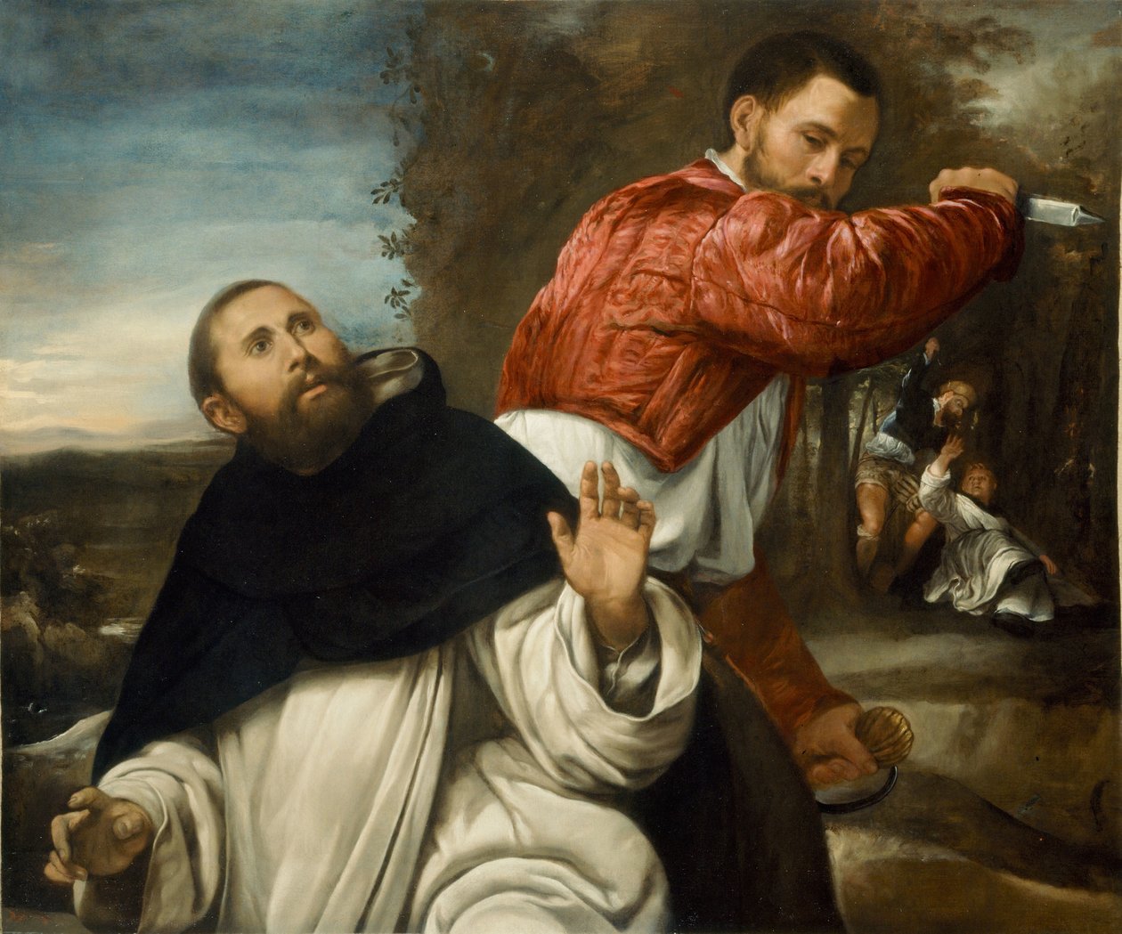 Sankt Peters Martyrs død af Giovanni Girolamo Savoldo