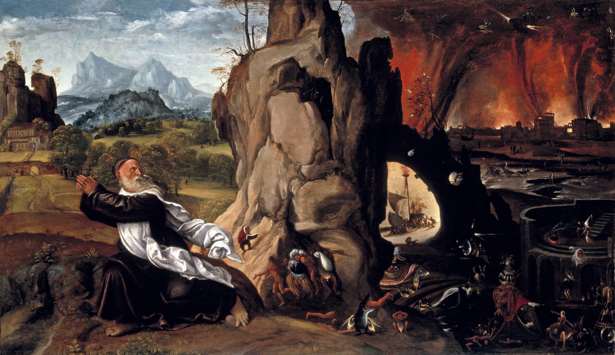 Sankt Anthonys pine af Giovanni Girolamo Savoldo