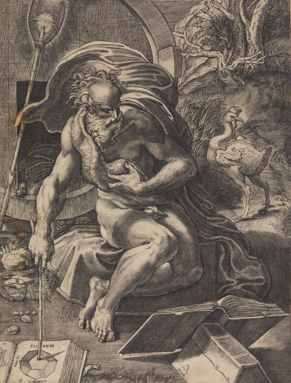Diogenes, ca. 1527. af Giovanni Jacopo Caraglio