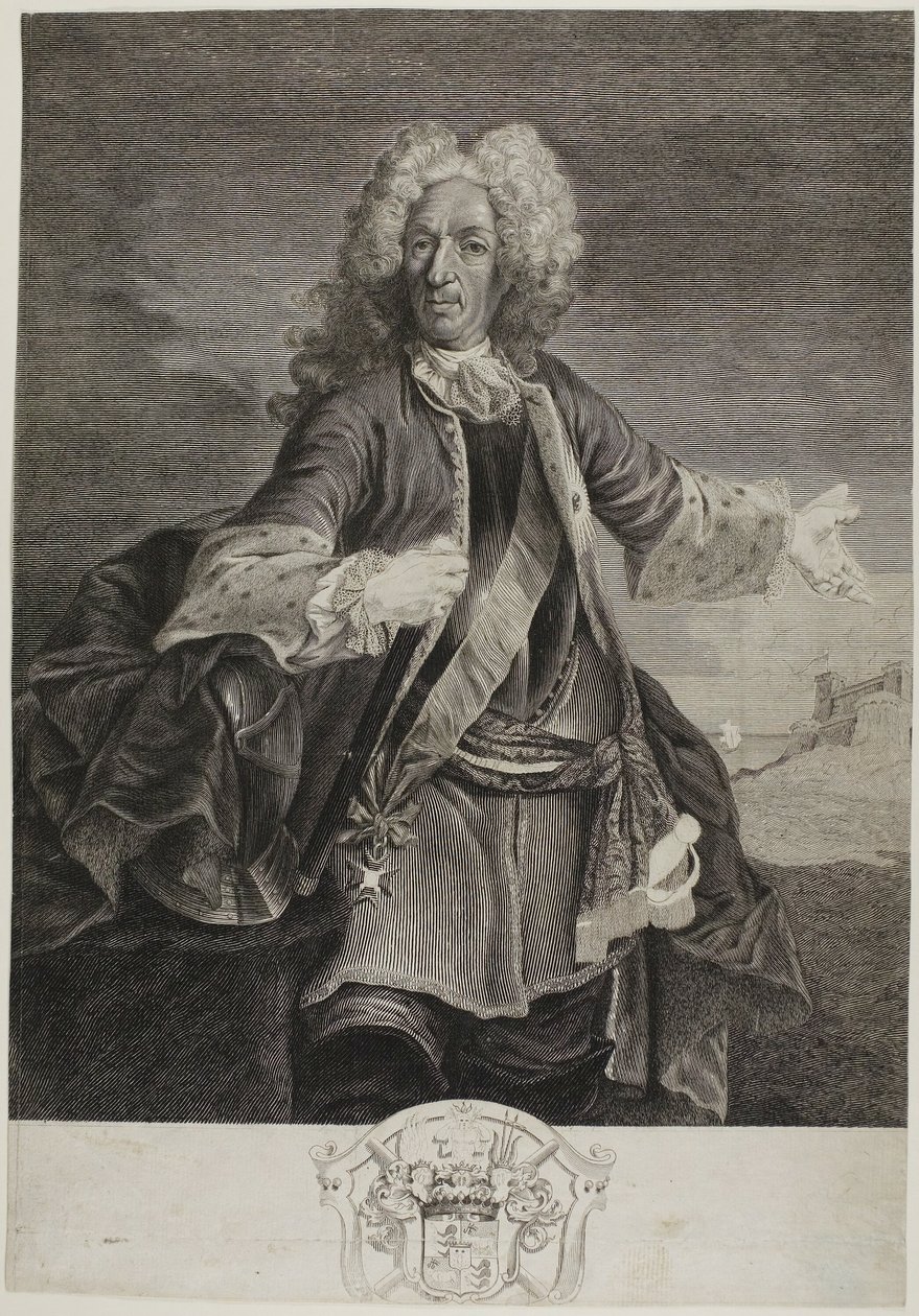 Johann Matthias, greve af Schulenburg. af Giovanni Marco Pitteri
