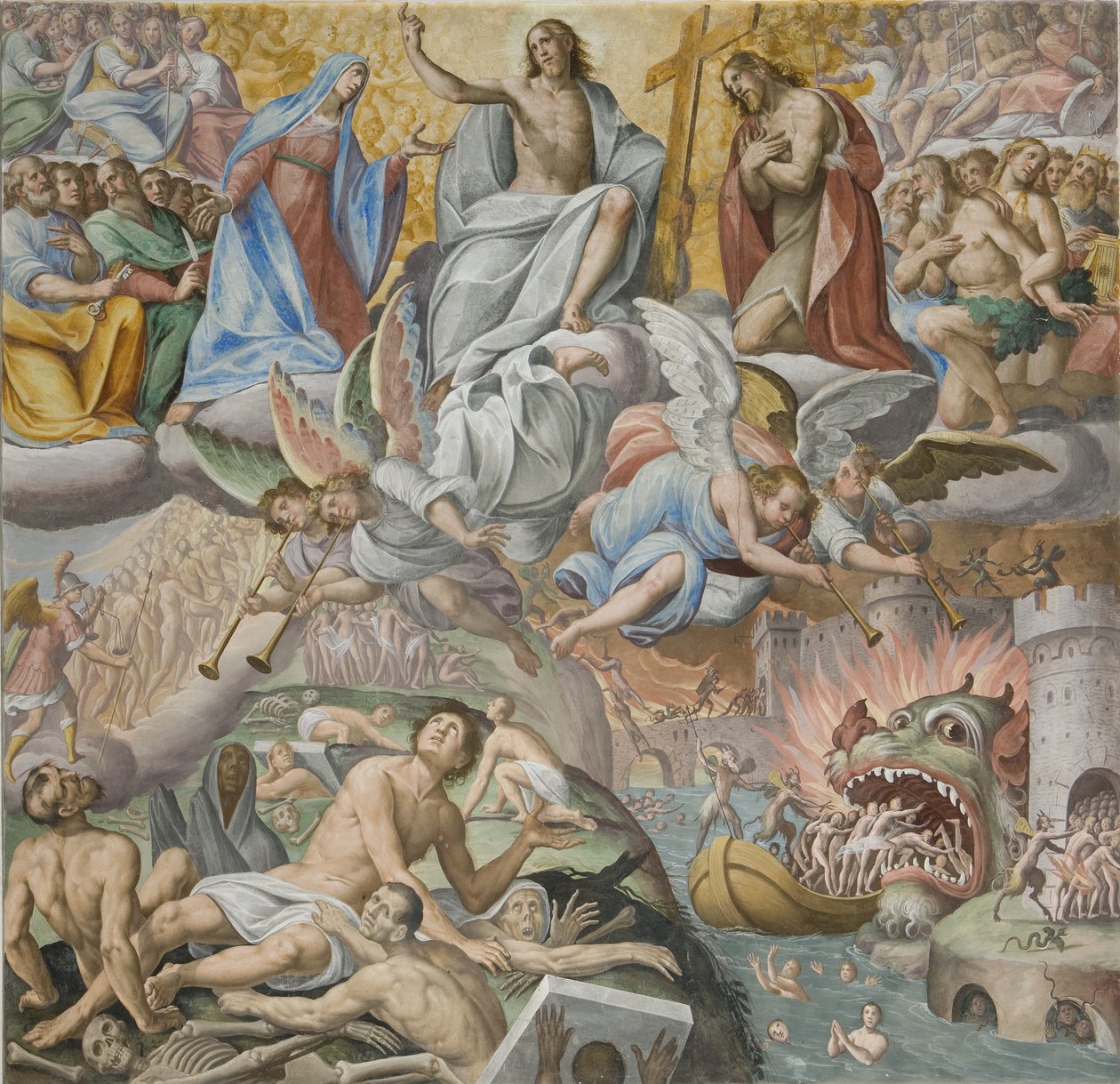 Sidste dom, detalje, 1614 af Giovanni Mauro della Rovere