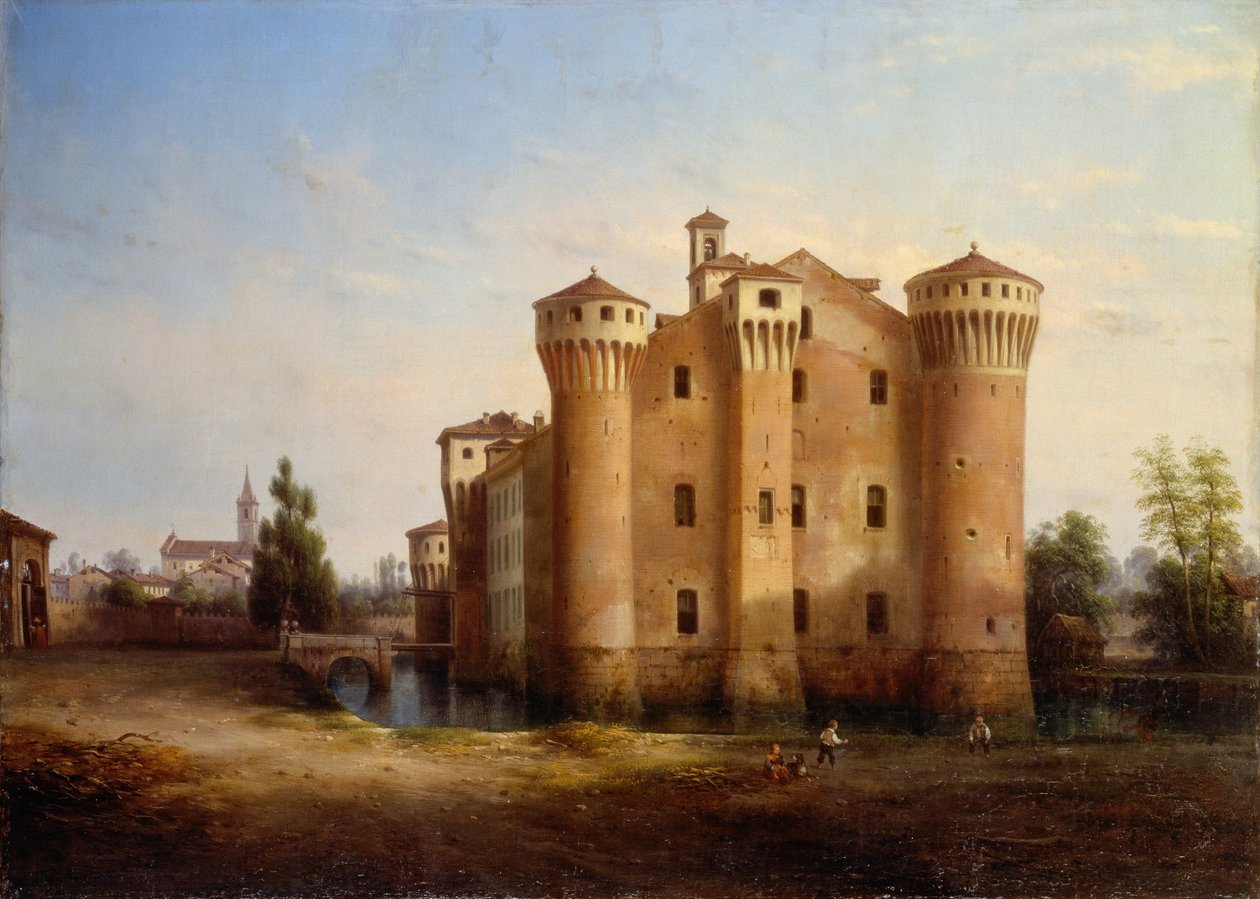 Sforzesco Slot i Valeggio Nomellina af Giovanni Renica