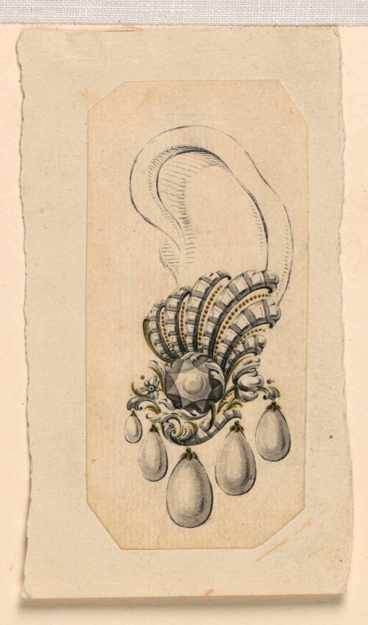 Design til en ørering af Giovanni Sebastiano Meyandi