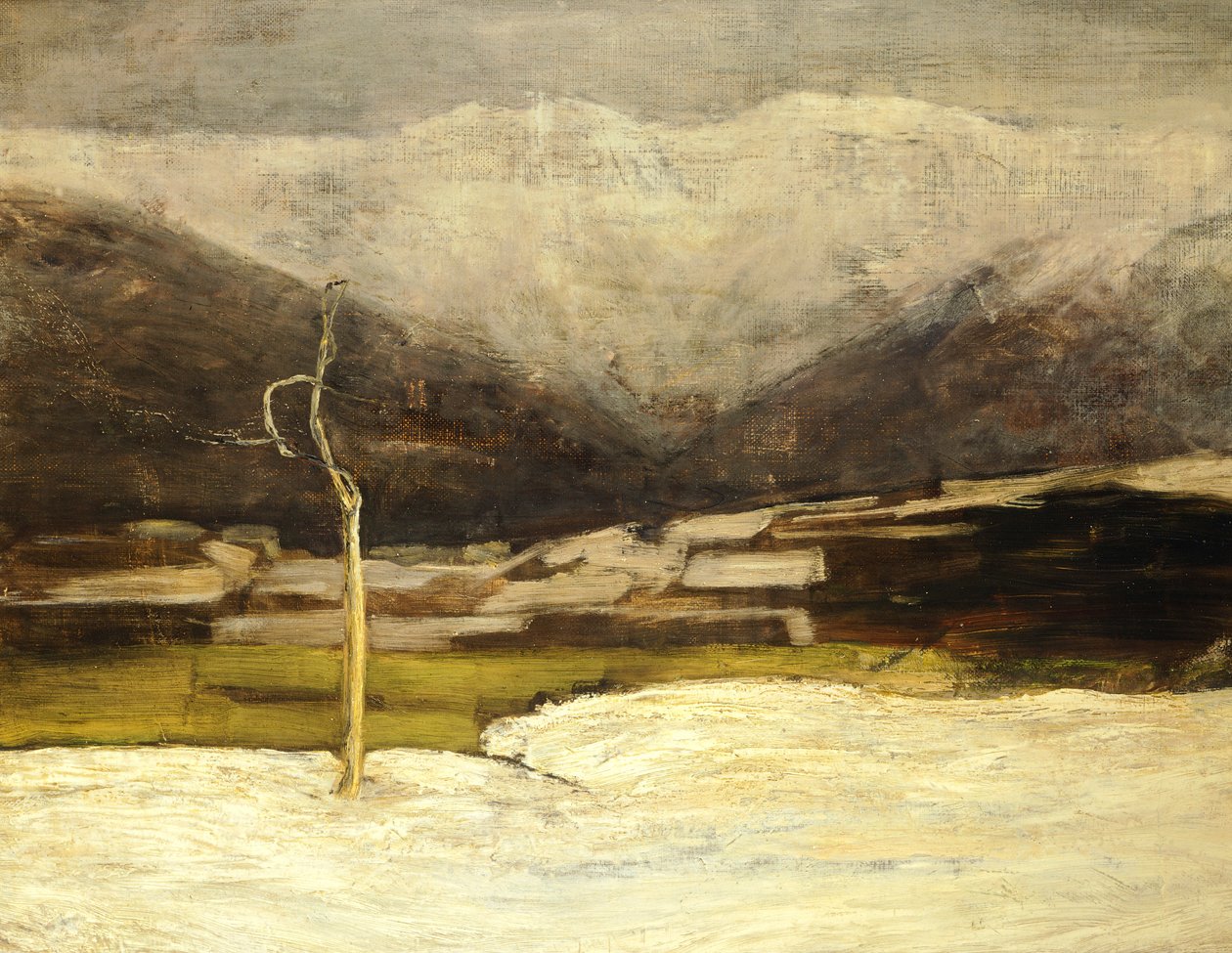 Savognino Landskab af Giovanni Segantini