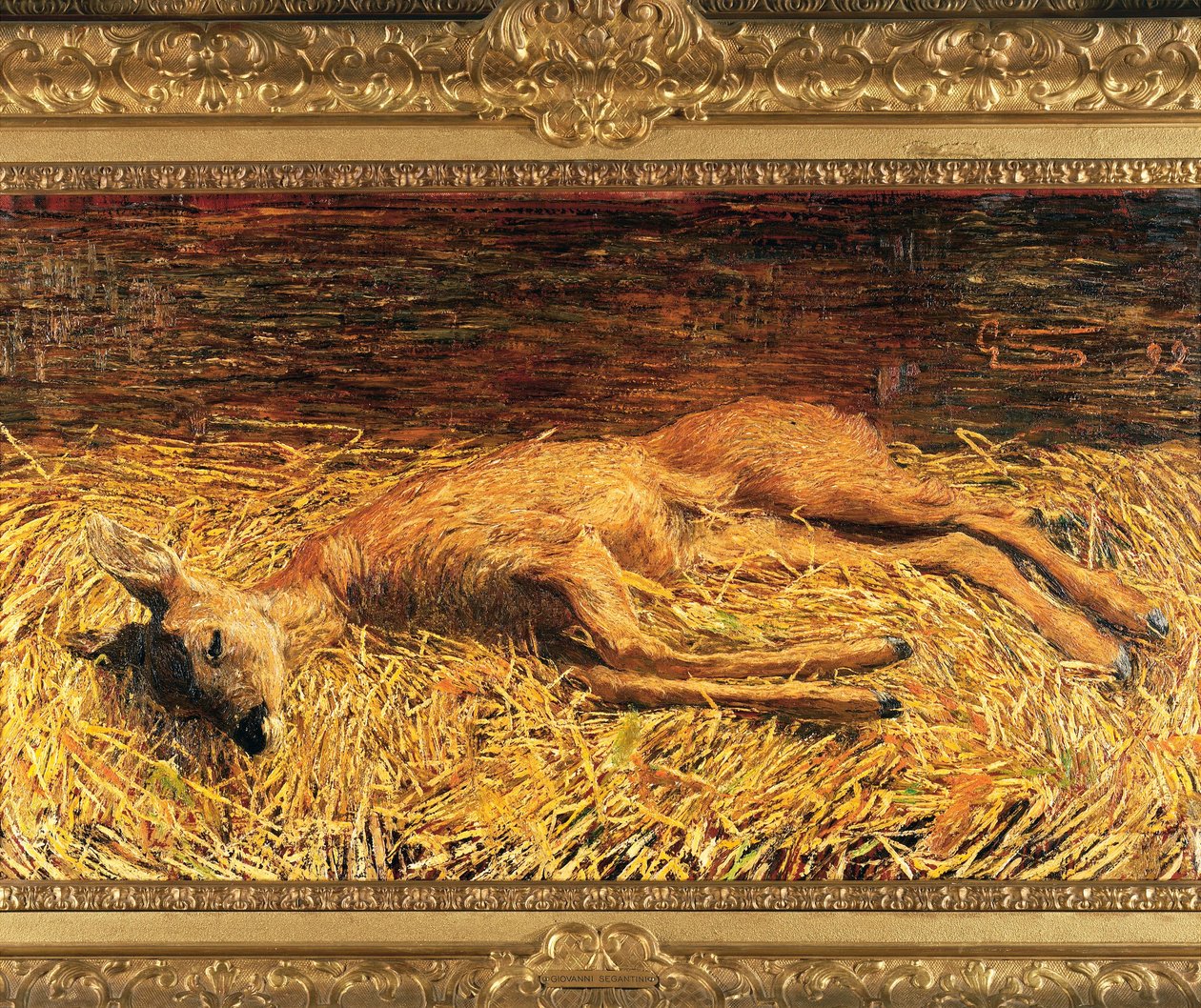 Schweiz, Saint Moritz, døde rådyr af Giovanni Segantini