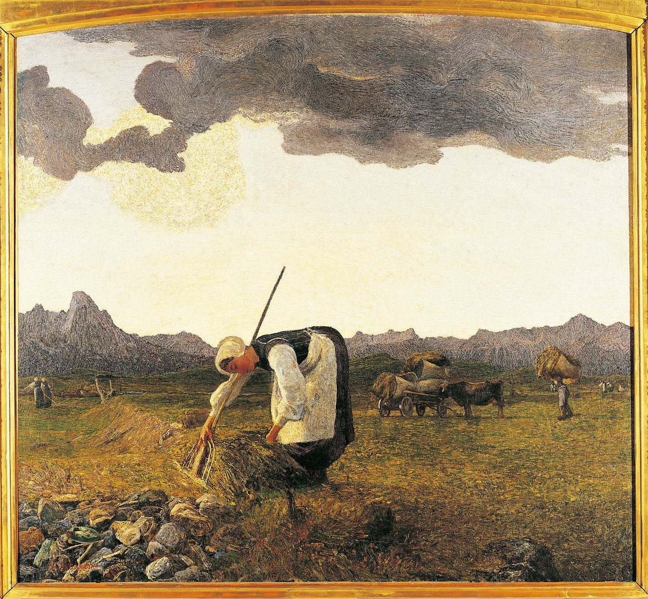 Schweiz, Saint Moritz, Høhøsten af Giovanni Segantini