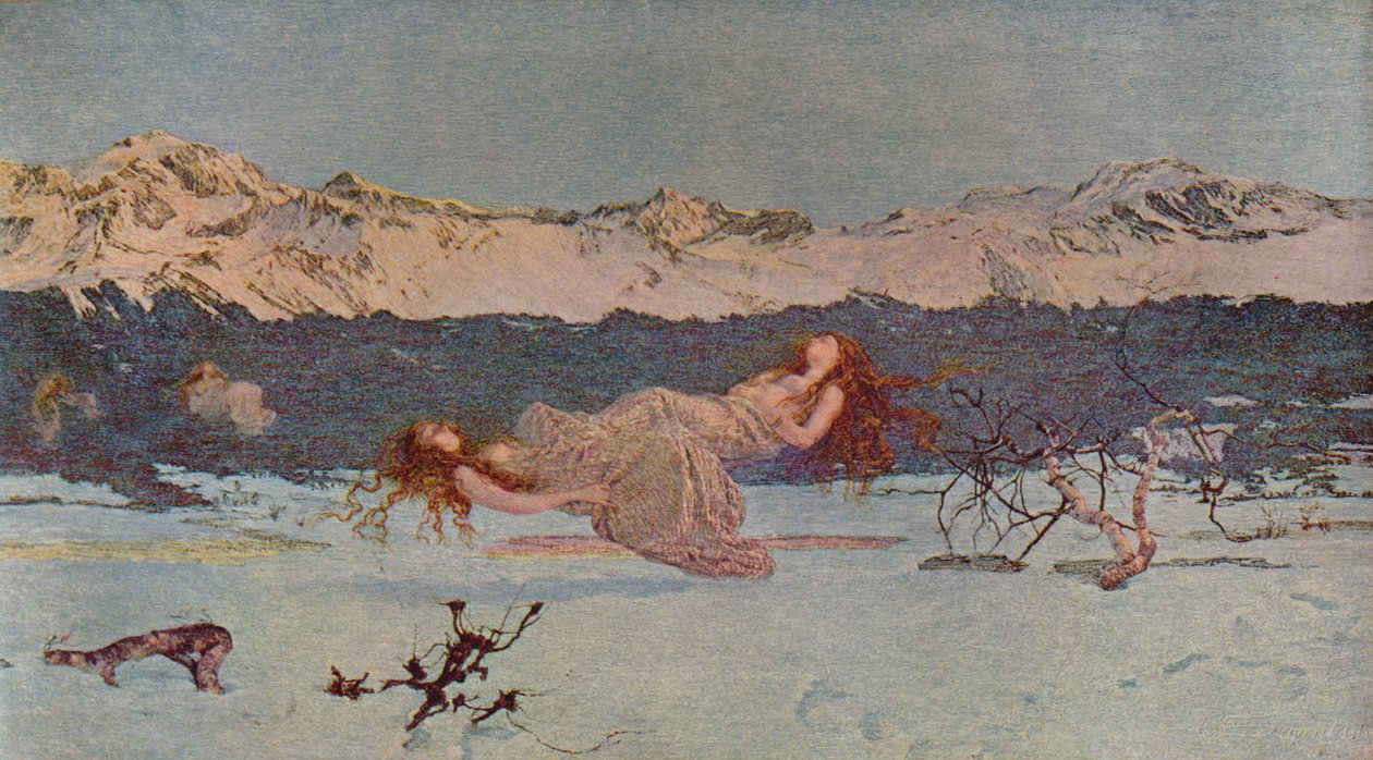 Luksusens straf, 1891 1935 af Giovanni Segantini