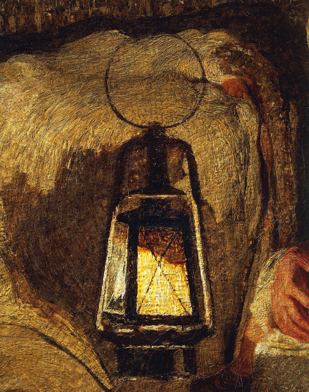 De to mødre, af Giovanni Segantini, detaljer af Giovanni Segantini