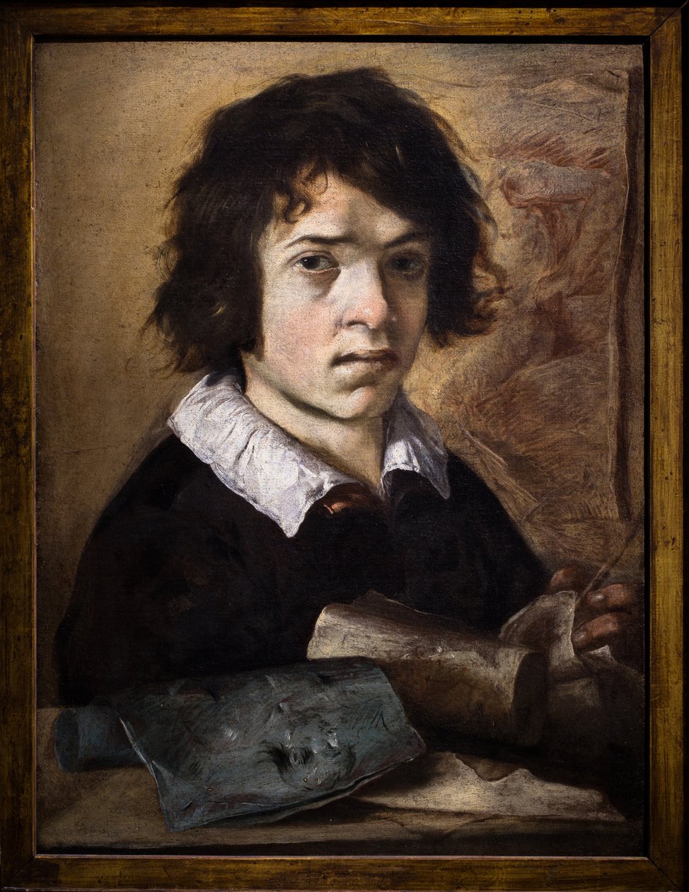 Portræt af en ung tegner af Giovanni Serodine