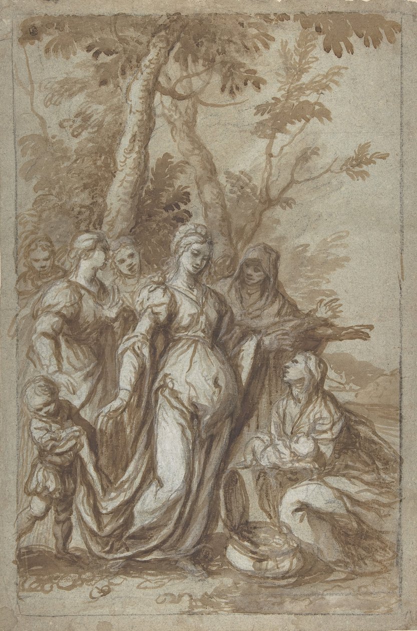 Fundet af Moses, ca. 1671. af Giovanni Stefano Danedi
