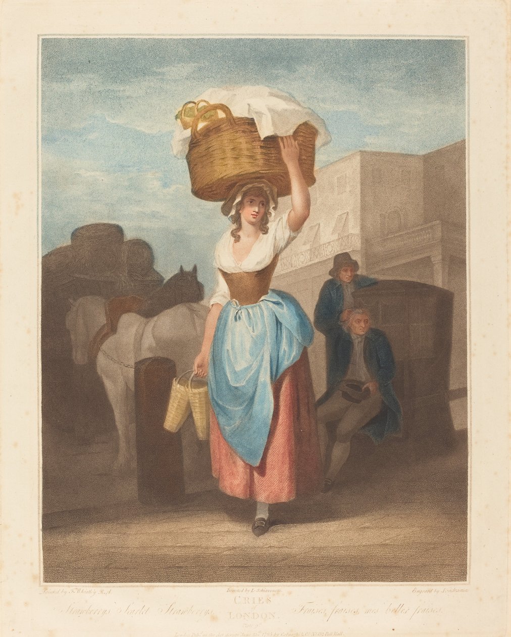 Jordbær, Scarlet Jordbær af Giovanni Vendramini after Francis Wheatley