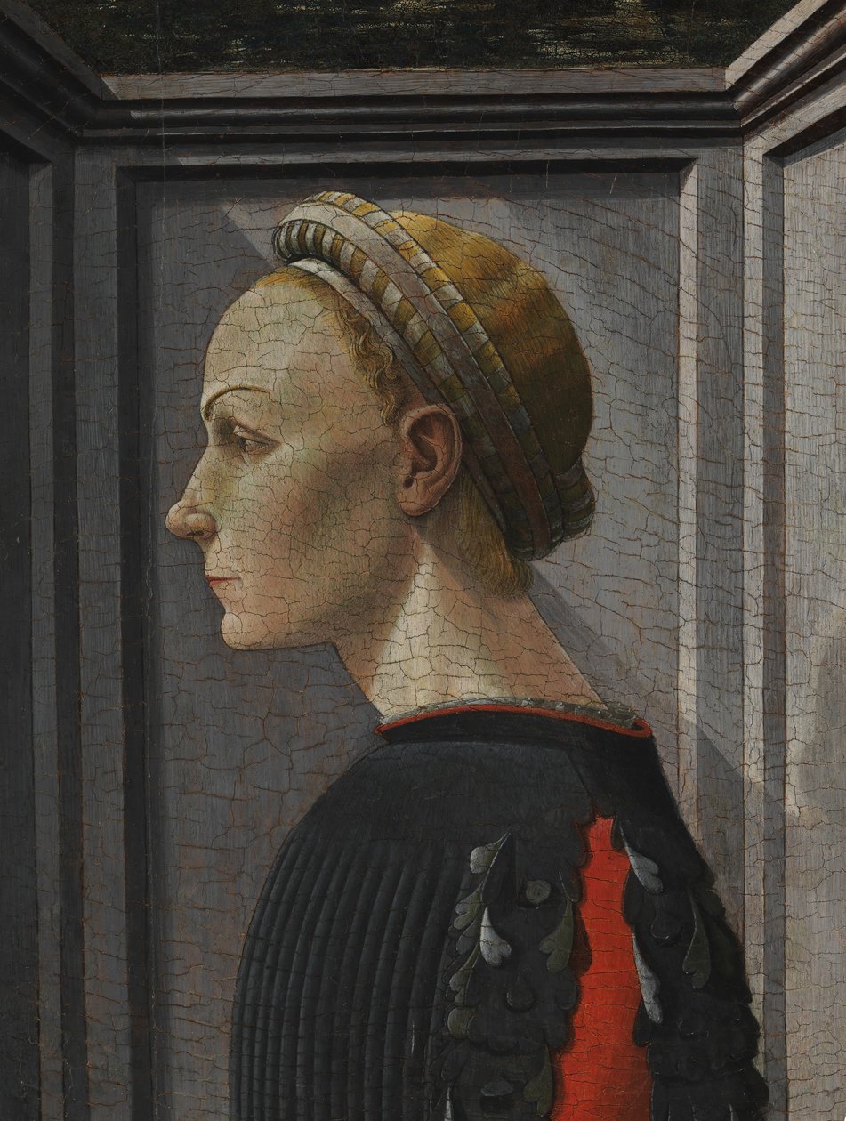Portræt af en kvinde. af Giovanni di Franco