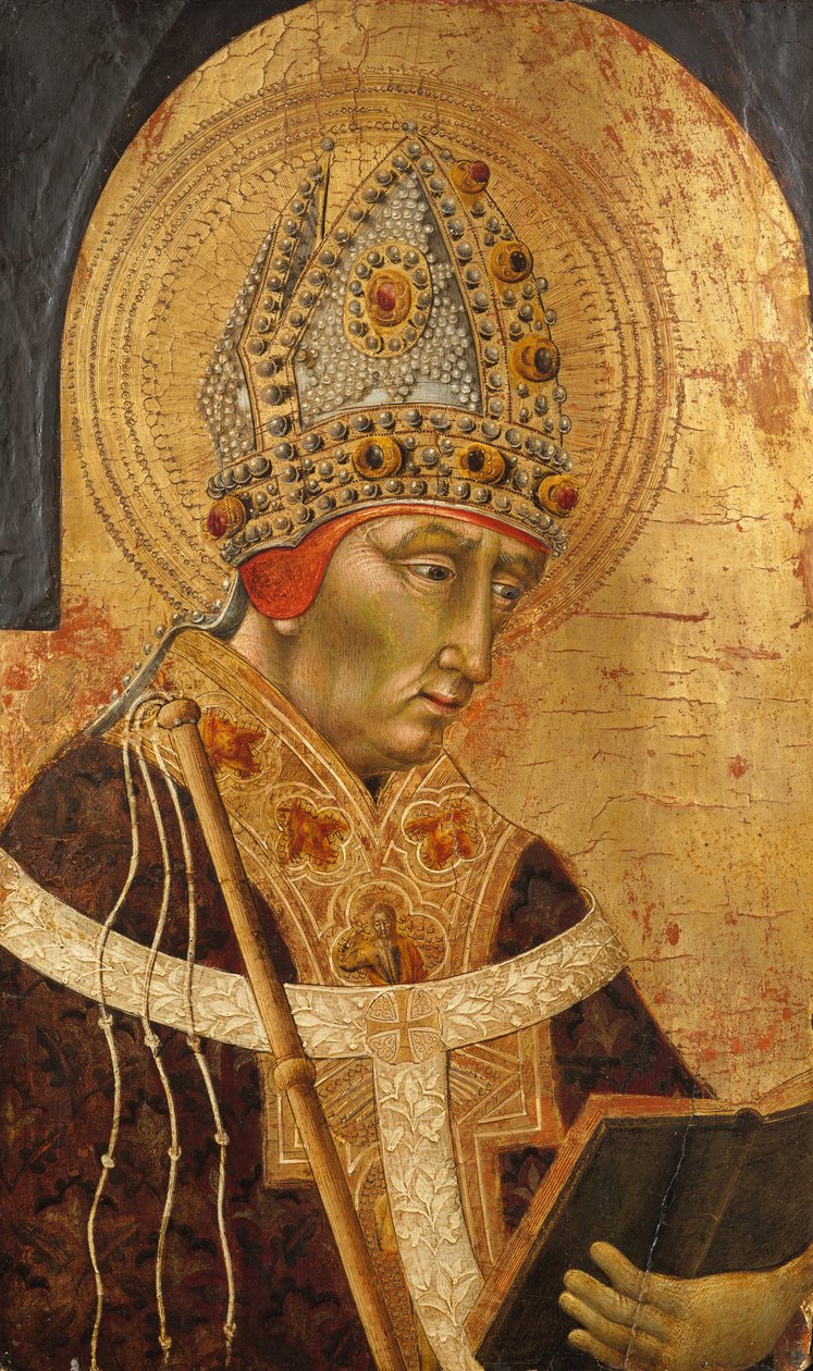 Sankt Ambrosius, 1465-70. af Giovanni di Paolo