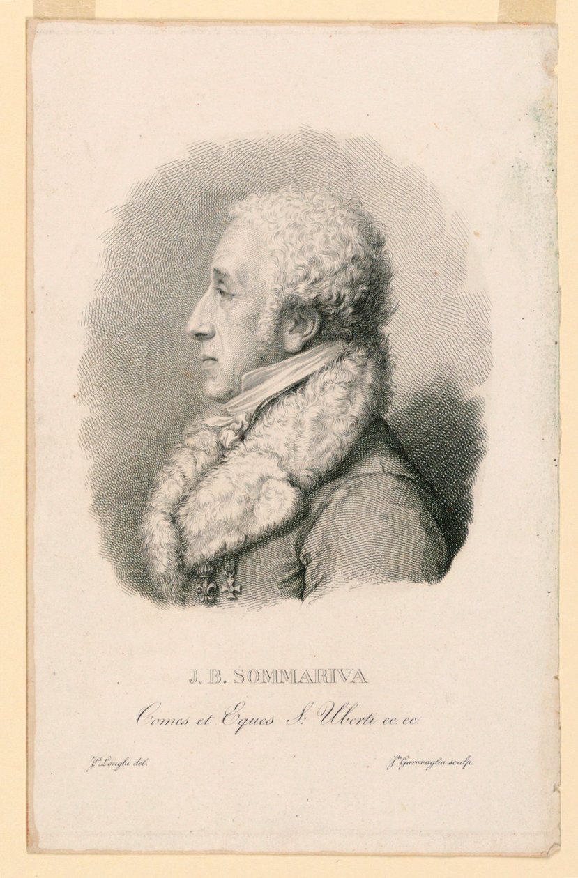 Portræt af J. B. Sommariva (1760-1826) af Giovita Garavaglia