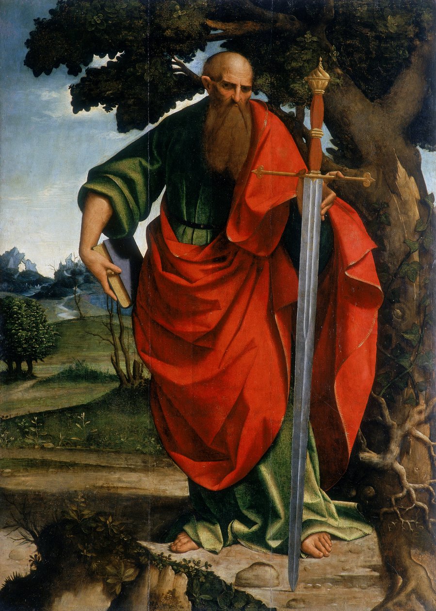 Sankt Paulus, ca. 1500-24 af Girolamo Alibrando
