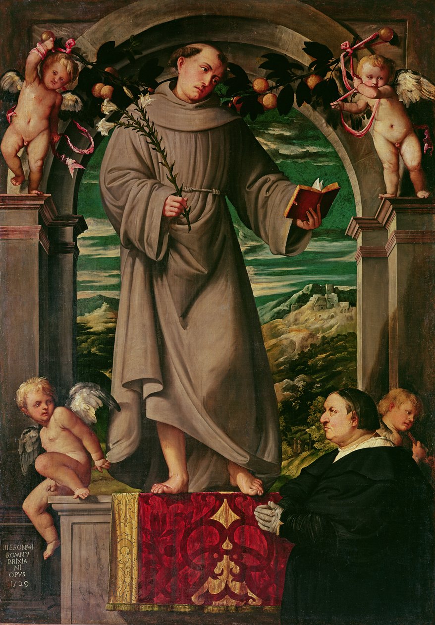 Sankt Antonius af Padova af Girolamo Romanino