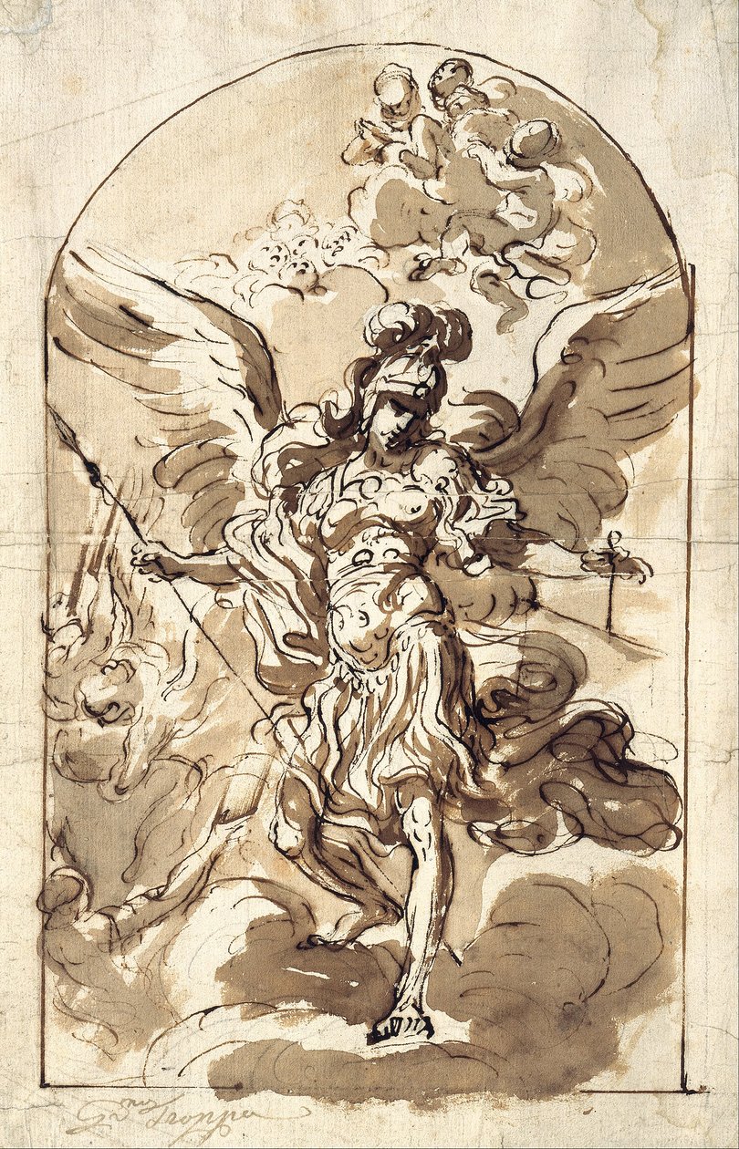 Ærkeenglen Michael af Girolamo Troppa