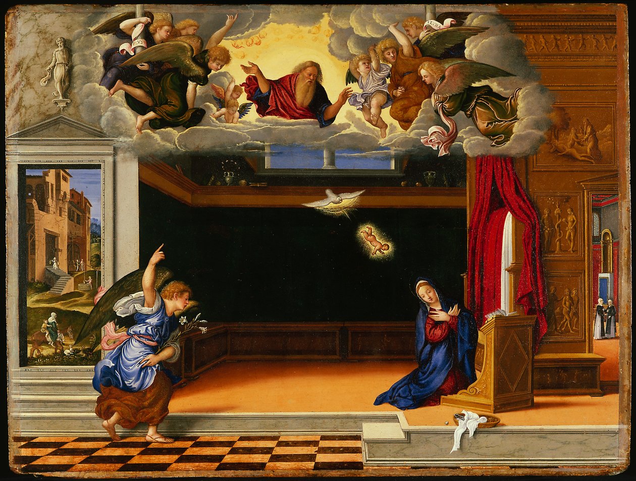 Bebudelsen, c.1540 af Girolamo Da Santa Croce