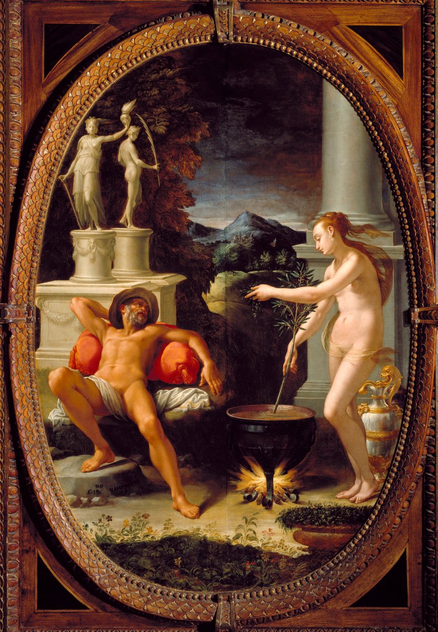 Medee forynger Eson, far til Jason (Painting af Girolamo Macchietti