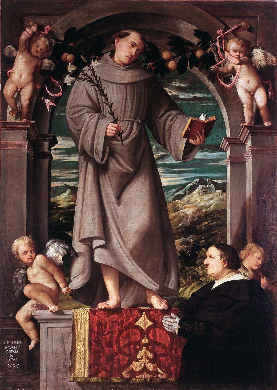 Sankt Antonius af Padova af Girolamo Romanino
