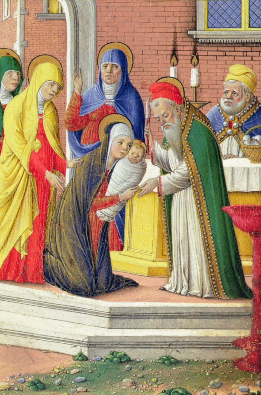 Præsentation i templet, ca. 1465 af Girolamo da Cremona