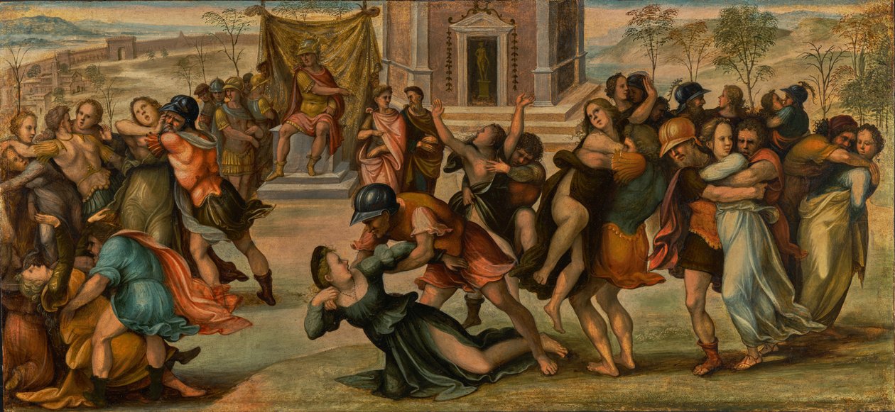 Bortførelsen af sabinerne af Girolamo del Pacchia