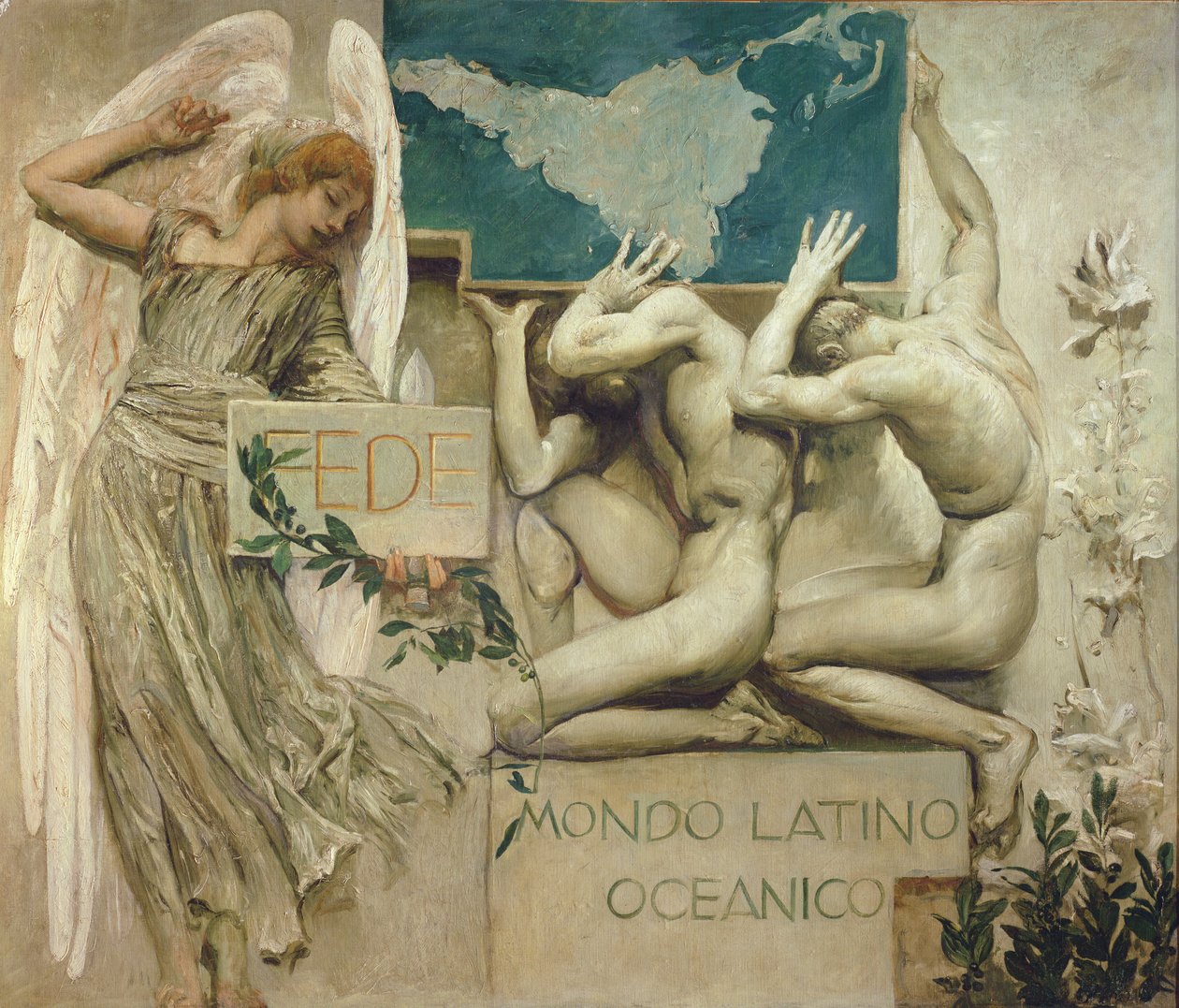 Faith, Latin Oceanic World, 1904 af Giulio Aristide Sartorio