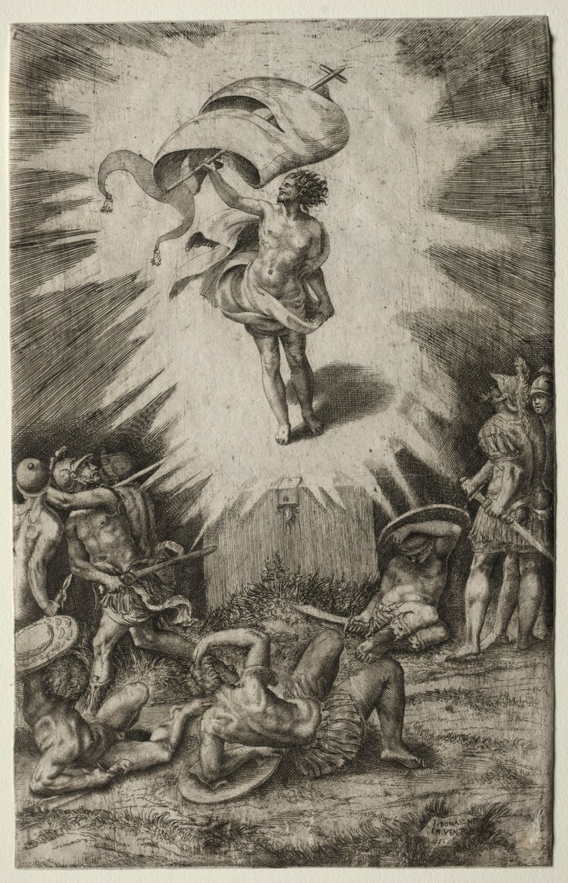 Opstandelsen, 1561. af Giulio Bonasone