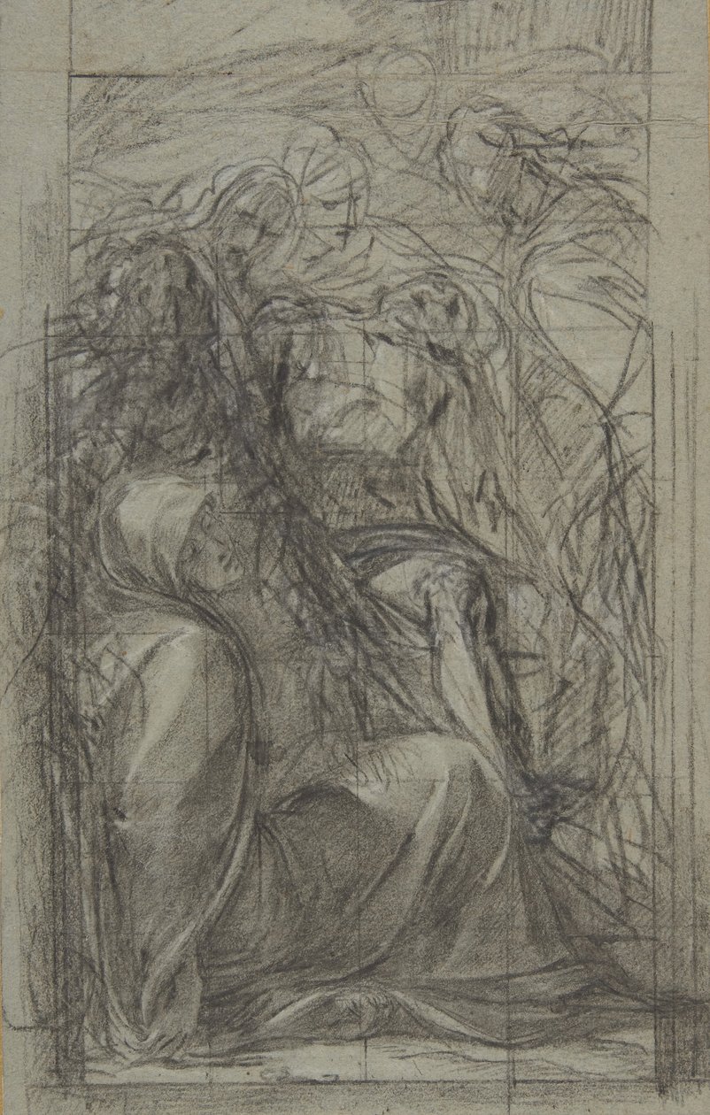 Studie for Pietà, 1604. af Giulio Cesare Procaccini