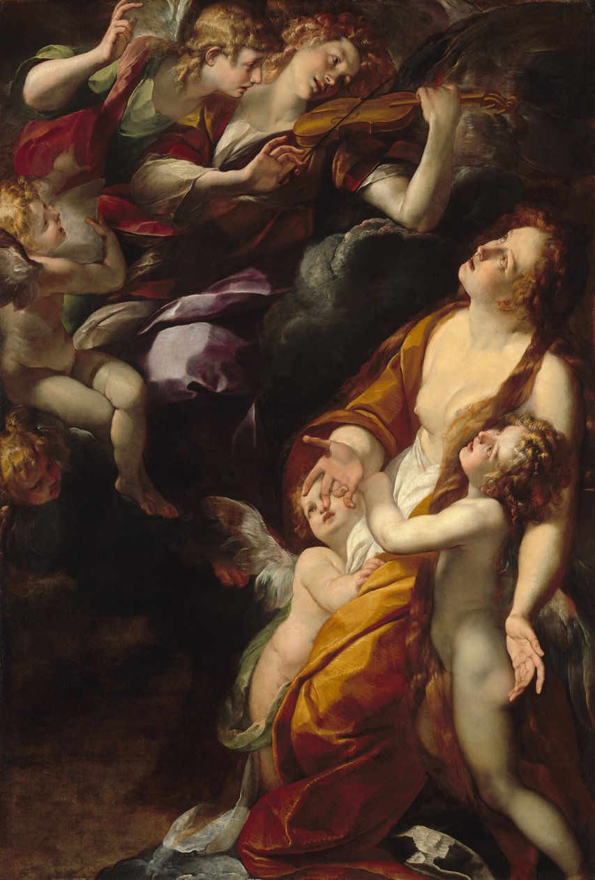 Magdalens ekstase, 16161620. af Giulio Cesare Procaccini