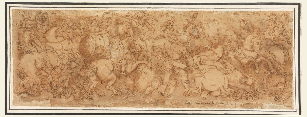 Kampscene af Giulio Romano