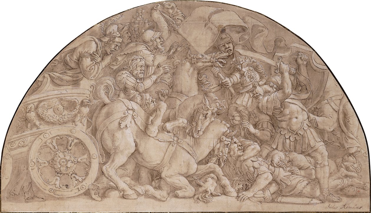 Slaget ved Horatii, af Giulio Romano