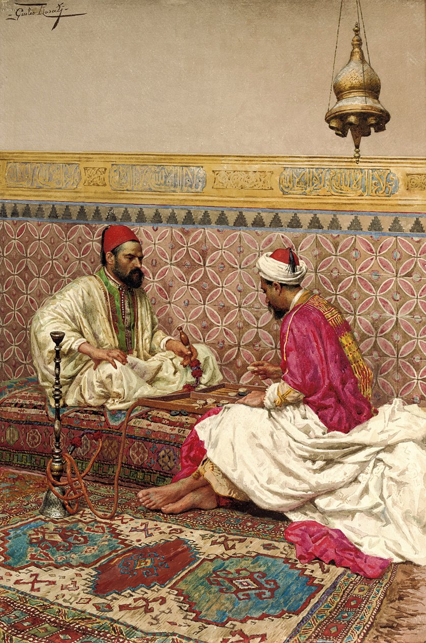 Backgammon-spillerne af Giulio Rosati