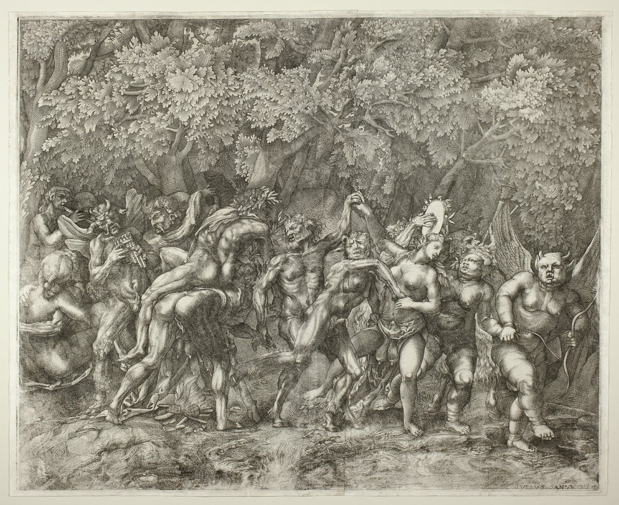 bachchanal af Giulio Sanuto
