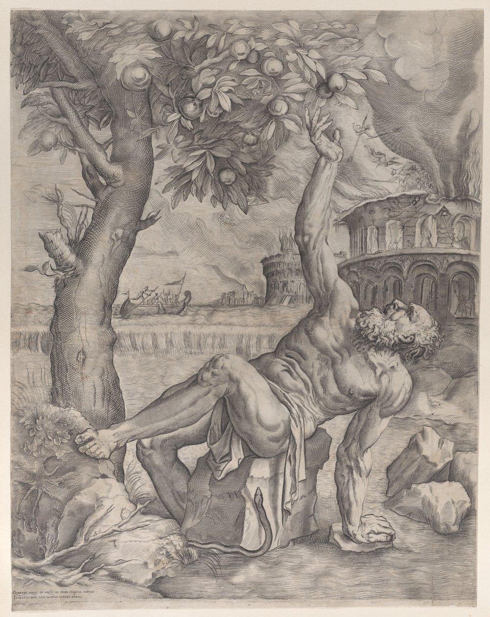 Tantalus, ca. 1557-70. af Giulio Sanuto