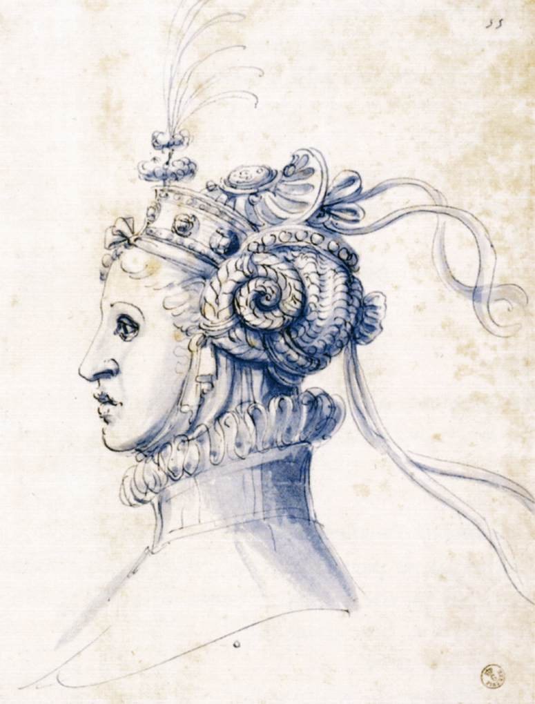 Skitse til en maske af Giuseppe Arcimboldo